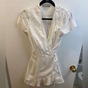 White Abercrombie & Fitch Wrap Dress